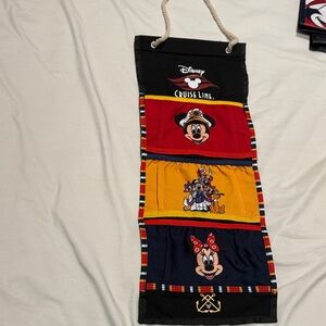 Disney Cruise Line Organizer with Mickey and Minnie - Red, Yellow, Black